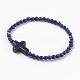 Colliers et bracelets en lapis-lazuli naturel et agate SJEW-JS00993-5