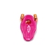 クラウンカボション付きアロイスカル  ネイルアートの装飾の付属品  濃いピンク  10.5x6.7x4mm MRMJ-WH0078-05A-2
