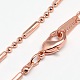 Brass Chain Necklaces MAK-P003-34RG-1