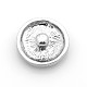 Плоские кнопки пружинные эмали ювелирных изделий круглые из цинкового сплава SNAP-N010-50A-NR-2