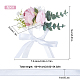シルクの手首  プラスチック製の模造花付き  結婚式のための  パーティーの装飾  ショッキングピンク  600~610mm AJEW-WH0241-14B-2