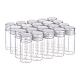 BENECREAT 20PCS 10ml Clear Glass Bottles Candy Bottle with Aluminum Screw Top Empty Sample Jars Sample Vials for Spice Herbs Small Items Storage Wedding Favors AJEW-BC0005-37-10ml-1