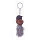 Faux Fur Squirrel Keychain KEYC-L025-R-3
