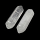 Olycraft 12pcs perles pointues à double borne en cristal de quartz naturel G-OC0003-51-2