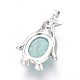 Synthetic Turquoise Pendants G-L512-A12-3