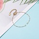 Realizzazione di braccialetti a maglie di semi di vetro con perline AJEW-JB00921-01-4