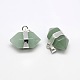 Natural & Synthetic Double Terminated Pointed Gemstone Pendants G-P049-P-2