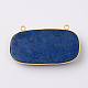 Dyed Faceted Rectangle Natural Howlite Big Pendants G-K065-M-3