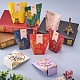 Spritewelry 40sets 8 couleurs rectangle papier flip sacs-cadeaux CON-FW0001-05-8