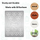 GORGECRAFT Valentine's Day Metal Stencils Heart Love Drawing Painting Templates Reusable Stainless Steel Stencil for Valentine's Day Festival DIY Wedding Anniversary Card Scrapbook Album Decor DIY-WH0289-090-6