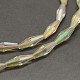 Faceted Rice Electroplated Glass Beads Strands EGLA-F103-04A-2