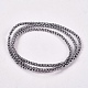 Electroplate Non-magnetic Synthetic Hematite Beads Strands G-J169A-2mm-02-2