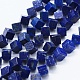 Chapelets de perles en lapis-lazuli naturel G-F561-12x12mm-H-1