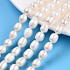 Fili di perle di perle d'acqua dolce coltivate naturali X-PEAR-L001-C-03-6