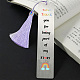 FINGERINSPIRE Thank You Gift Bookmark Stainless Steel Bookmarks - Thank You For Being Part Of My Story with Tassel & Gift Box Birthday Graduation Gift for Book Lover School College Student Teachers DIY-FG0002-70E-5