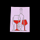 Wein Glasrahmen Kohlenstoffstahl Stanzformen Schablonen DIY-F028-76-4