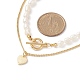2pcs 2 style ensemble de collier de perles de perles naturelles NJEW-JN04003-5