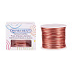 BENECREAT 15 Gauge (1.5mm) Aluminum Wire 68m (220FT) Anodized Jewelry Craft Making Beading Floral Colored Aluminum Craft Wire - Copper AW-BC0001-1.5mm-04-2