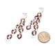 Boucles d'oreilles pendantes à pampilles en chaîne gourmette en acrylique pour femmes EJEW-JE04767-06-3