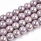 Chapelets de perles en verre opaque électrolytique GLAA-T032-P6mm-AB07-1