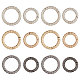 CHGCRAFT 12Pcs 6 Styles Alloy Twist Spring Gate Ring FIND-CA0007-96-1
