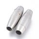304 Stainless Steel Magnetic Clasps with Glue-in Ends STAS-D242-02P-B-1