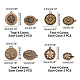Pandahall elite 32pcs 4 pendentifs en alliage de style FIND-PH0003-06-5