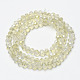 Chapelets de perles en verre transparent électrolytique EGLA-A034-T4mm-H21-3