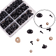 PandaHall 238pcs 5 Sizes 6-19mm Black Plastic Safety Noses with Washers for Doll Teddy Puppet Animal Stuffed Toys DIY Making KY-PH0007-22-4