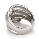 304 anello grosso strutturato in acciaio inossidabile per uomo donna RJEW-B040-14P-3