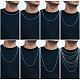 925 Sterling Silver Thin Dainty Link Chain Necklace for Women Men JN1096A-03-4