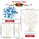 OLYCRAFT 6 Set Foam Stickers 3D Craft Tree Kit Snowflake Theme Unfinished Wood Tree Winter Tree with 500Pcs Blue White Snowflake Stickers for Art Project Family Activity Christmas Festive Decoration AJEW-OC0004-14-2