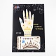 Mixed Shapes Removable Fake Hand Art Temporary Tattoos Paper Stickers AJEW-L044-14-2