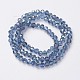 Electroplate Transparent Glass Beads Strands EGLA-A034-T2mm-S09-2
