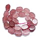 Chapelets de perles aux fraises en quartz naturel G-K245-J03-E01-2