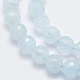 Chapelets de perles en aigue-marine naturelle G-F547-42-10mm-3