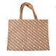 環境に優しい再利用可能なエコバッグ  不織布ショッピングバッグ  砂茶色  45x10cm ABAG-L004-U01-2