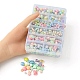 Spray Painted Frosted Opaque Acrylic Beads Sets ACRP-YW0001-10-3