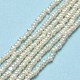 Fili di perle di perle d'acqua dolce coltivate naturali PEAR-A005-28-2