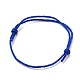 Fabricación de pulsera de cordón de nailon trenzado ajustable AJEW-JB00757-M-2