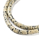 Brins de perles en porcelaine faites à la main imitation dalmatien PORC-H011-04-4