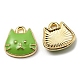 Golden Plated Alloy Charms ENAM-L042-01G-2