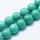 Brins de perles de magnésite naturelle G-K244-02-6mm-02-1
