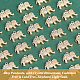 SUPERFINDINGS 30pcs Elephant Charms Light Gold Rhinestone Charms Alloy Tinny Animal Pendant Micro Pave Cubic Zirconia Charms for Necklace Bracelet Jewelry Making PALLOY-FH0001-81-4