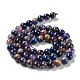 Natural Rainbow Tiger Eye Beads Strands G-NH0002-A01-A03-3
