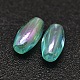 AB Color Plated Rice Electroplated Eco-Friendly Transparent Acrylic Beads PACR-I002-25-2