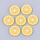 塩ビ樹脂カボション  レモン  オレンジ  25x2mm PVC-T004-29A-1