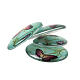 Cabuchones de cristal ovales de impresa mariposa  X-GGLA-N003-13x18-C-4