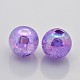 AB Color Crackle Acrylic Round Beads CACR-M002-16mm-07-1