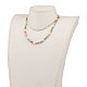 Colliers de perles de jaspe naturel et turquoise NJEW-JN03253-5